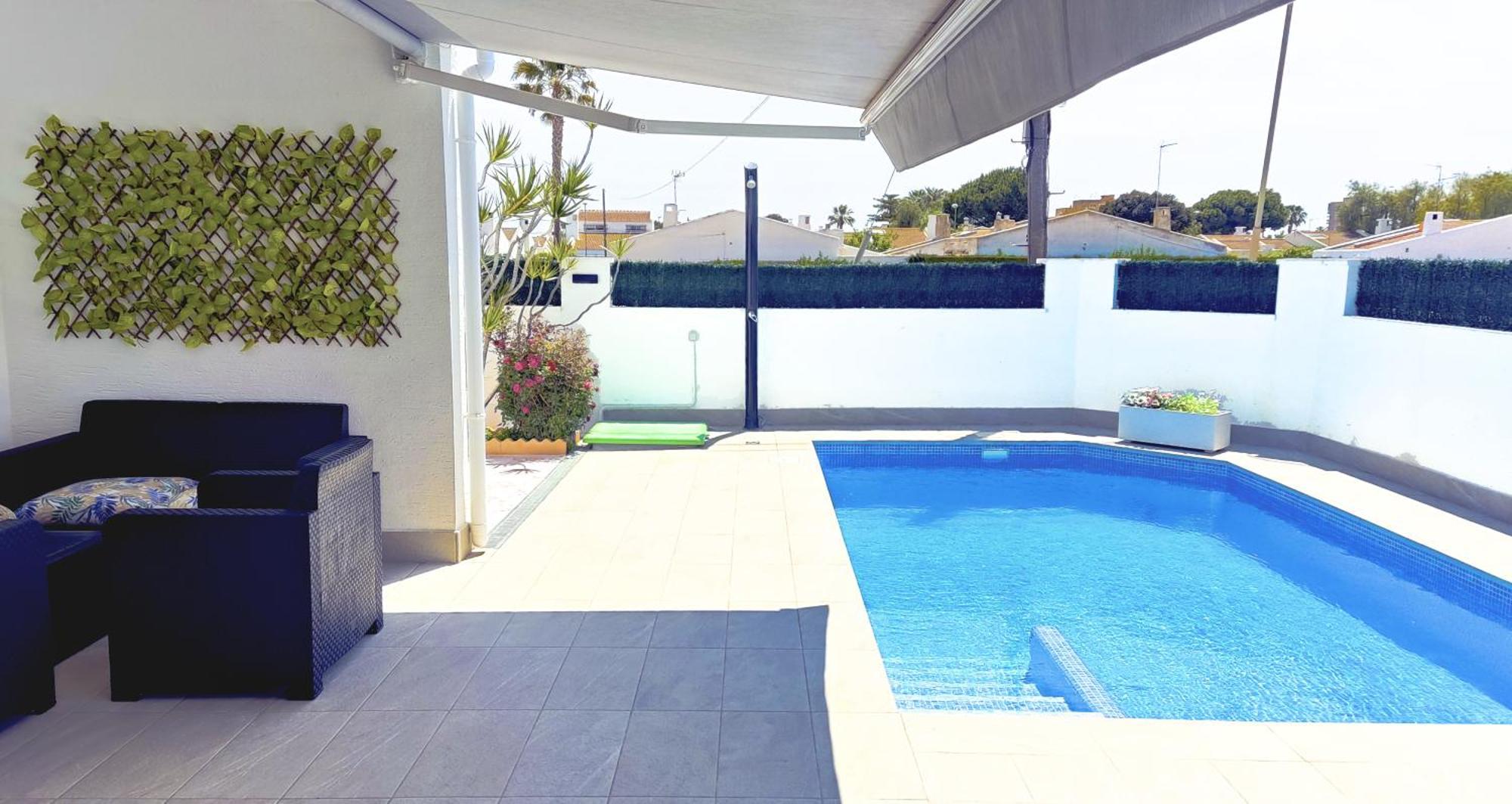 Villa Casa Soleada Piscina Climatizada Y Privada Santiago De La Ribera Exterior foto