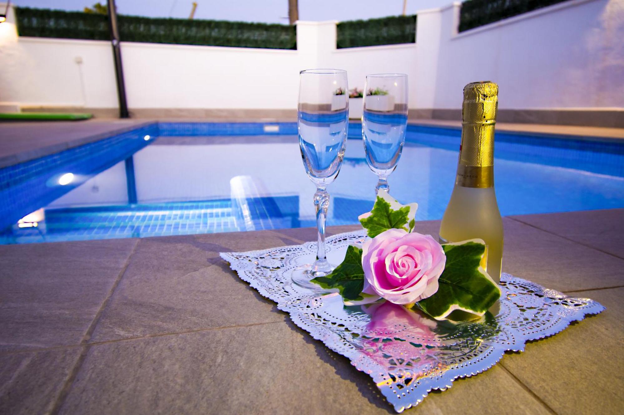 Villa Casa Soleada Piscina Climatizada Y Privada Santiago De La Ribera Exterior foto